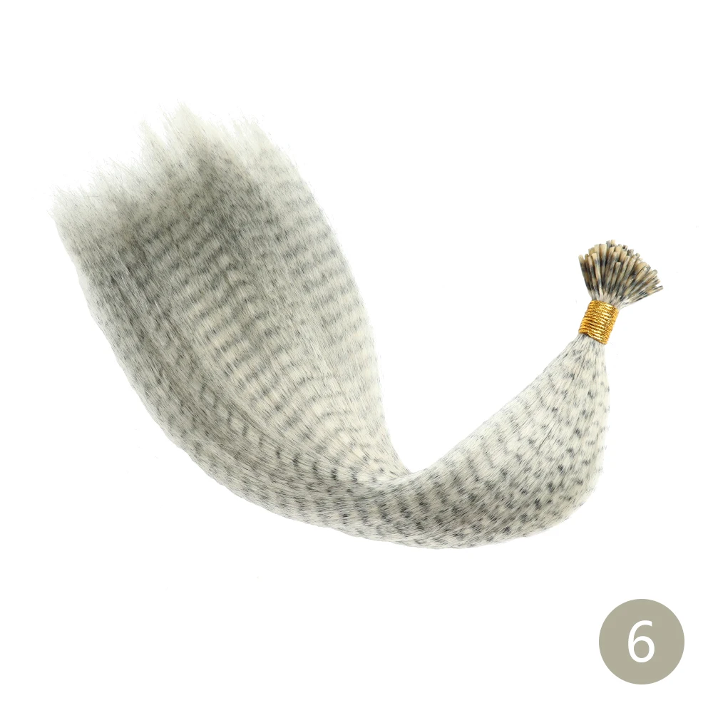 AZQUEEN フェザーヘアエクステンション 10 個偽の髪 I チップレインボー人工毛 16 インチかつらフェザーヘアエクステンション用