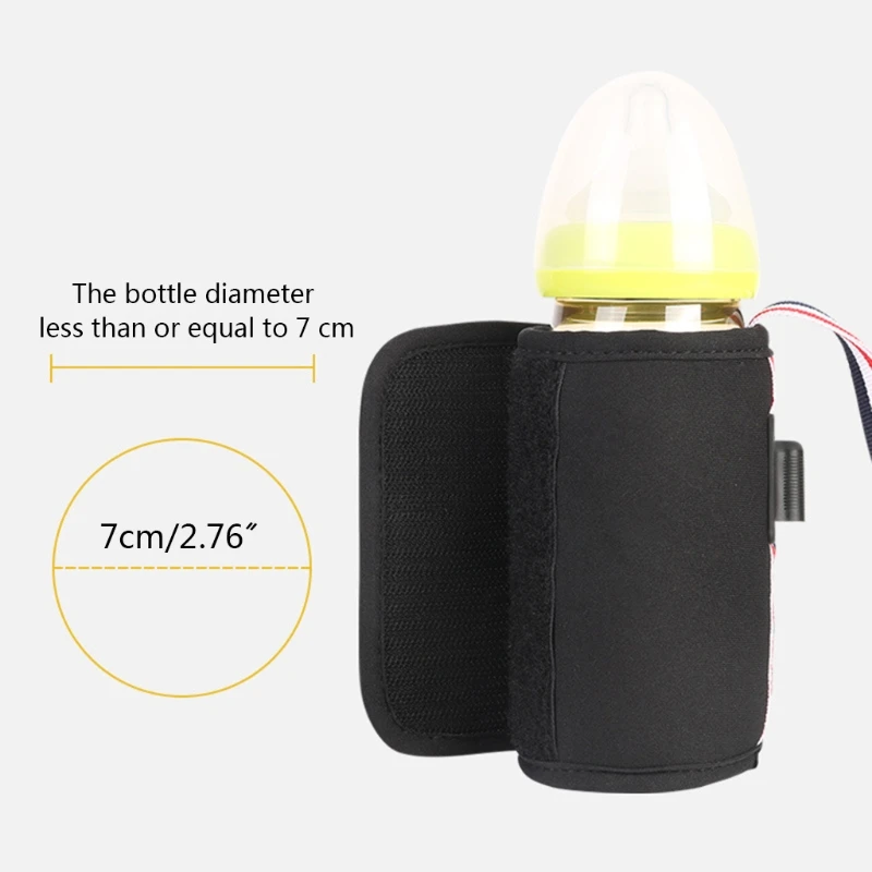 Bottle Warmer Milk Bottle Heater USB Baby Bottle Warmer Heater Travel Cup Milk Thermostat Portable Insulated Bag