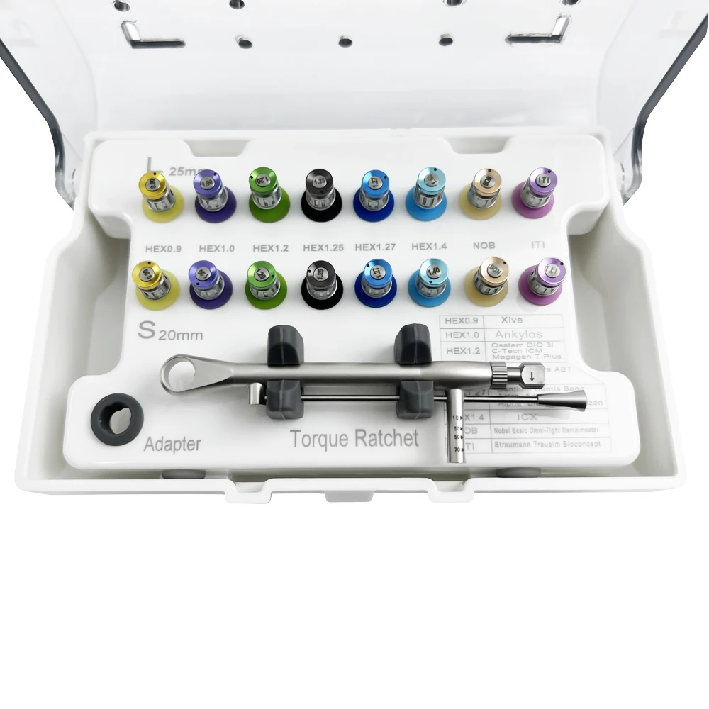 Dental Universal Implant Torque Wrench Prosthetic Kit Screwdriver Restoration Kit Dentistry Implant Repair Surgical Tools