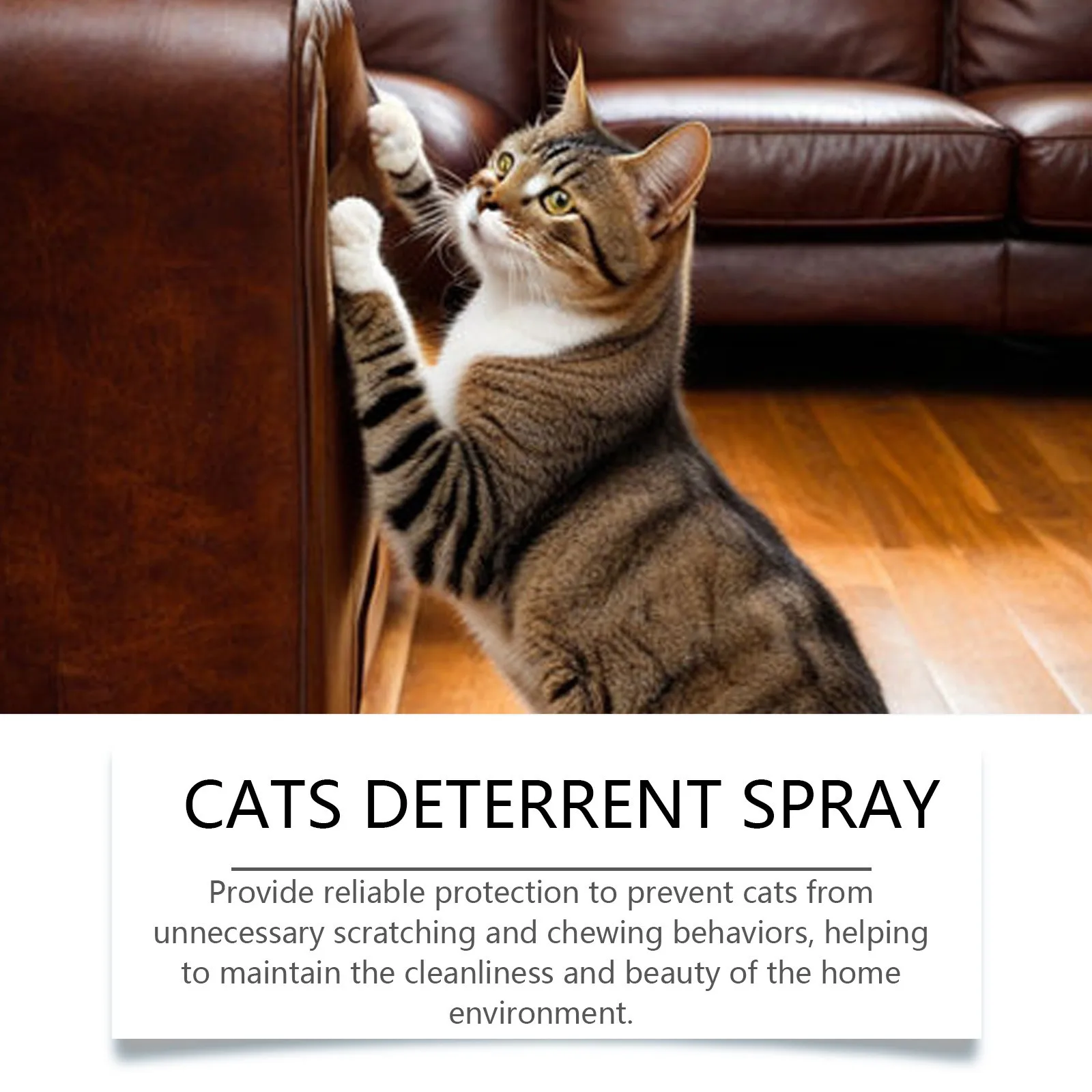 100ml Cats Deterrent Spray Natural Plant Formula Furniture Bed Scratching Sofa Protector Fresh Scent Non Irritating Pet Product