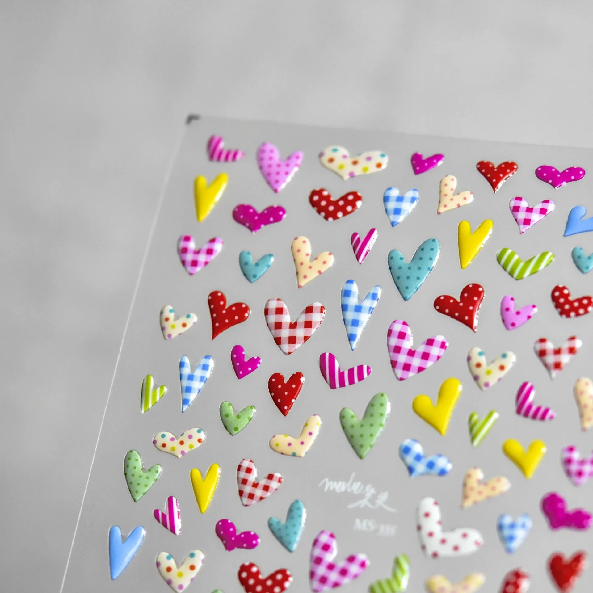 Rosa weiße Schleife Spitze Liebe Herz Erdbeere Kristall 5D Nail Art Aufkleber Strass schicke selbstklebende Dekorationen Maniküre Aufkleber – Detail 7