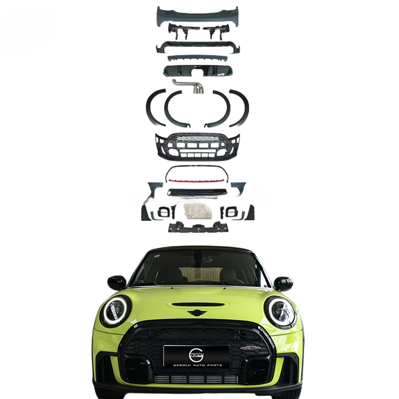 

JCW Body kit For 2014+ Mini cooper F55 F56 F57 upgrade body kits 2023 front bumper rear car