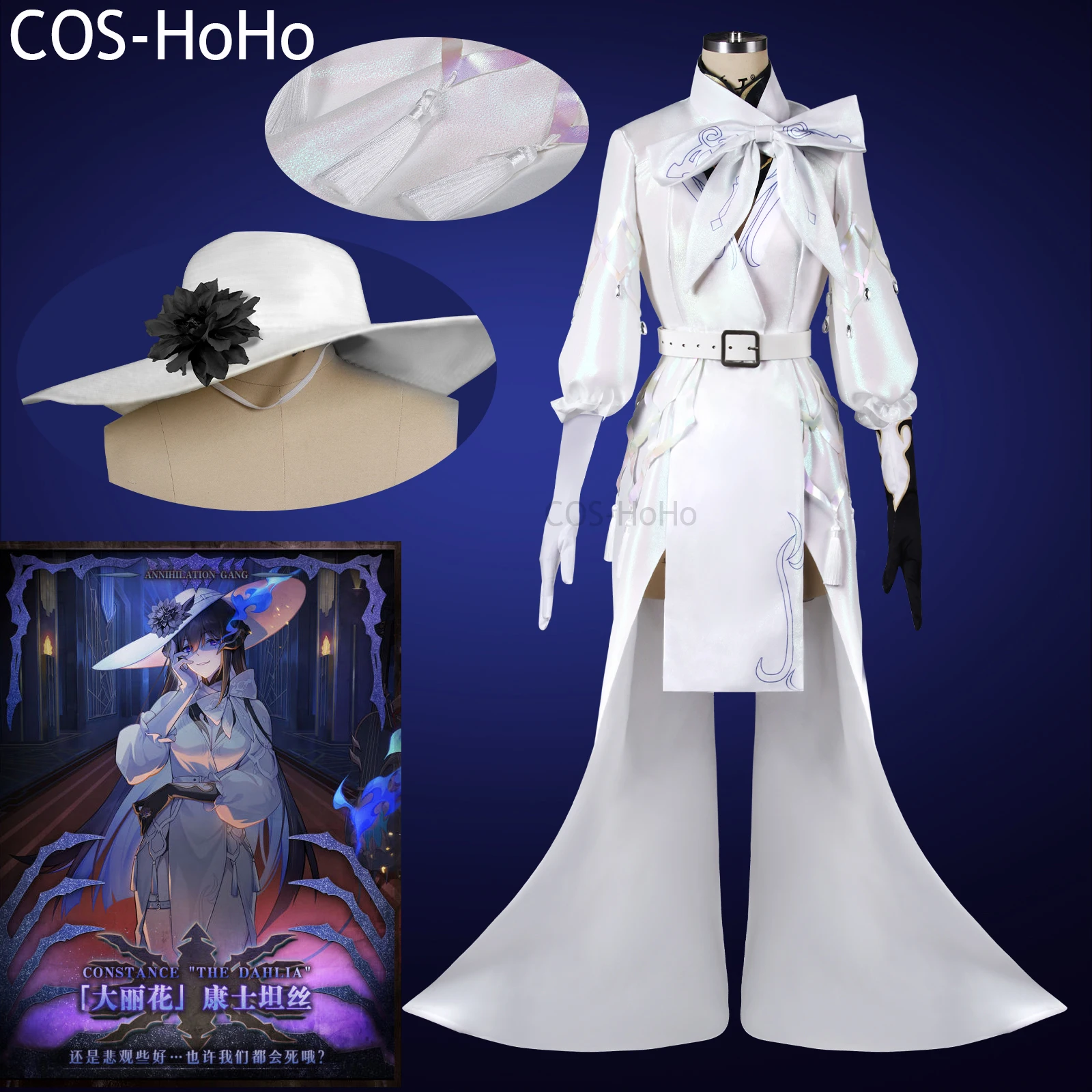 

COS-HoHo Honkai: Star Rail Constance Game Suit Dress Uniform Cosplay Costume Halloween Party Role Play Outfit Women XS-3XL