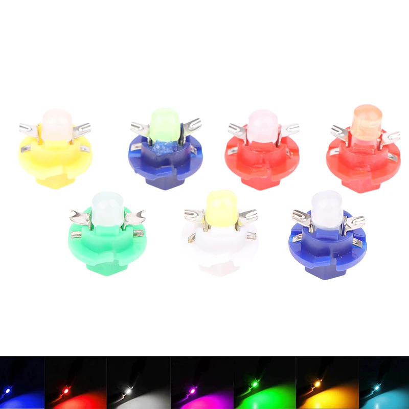 B8.4D BX8.4D Instrument Panel DC 12V Indicator Lamp Light Vehicle White Blue Green 10PCS B8.4 LED Car Cob Dash Board Bulb