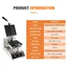 Belgium Waflera Making Machine For Small Business Nonstick Plate 4 Slice Commercial Rotary Square Waffle Makers With CE 2