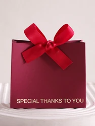 Elegant Special Thanks Gift Boxes - Set of 5 for Weddings, Birthdays, and More (Red 5Pcs)