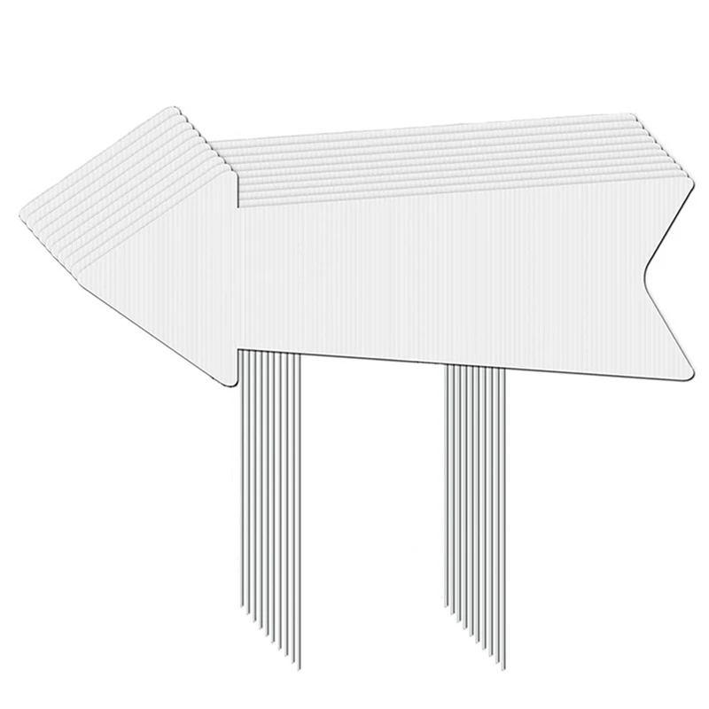 

Направленная искусственная кожа со стойками, 4 упаковки пустых дорожных указателей, пластиковые парковочные знаки со стрелками, Прочные наружные дорожные указатели для газона