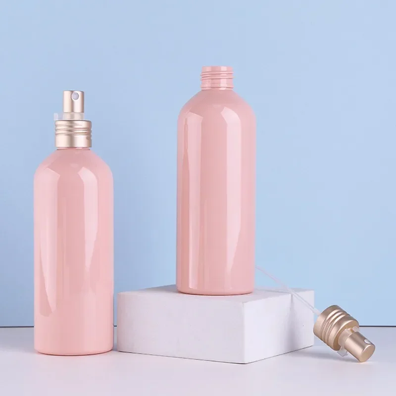 PET 빈 병 핑크 플라스틱 용기, 미세 미스트 소독 무화기, 리필 가능한 여행 필수품, 260ml