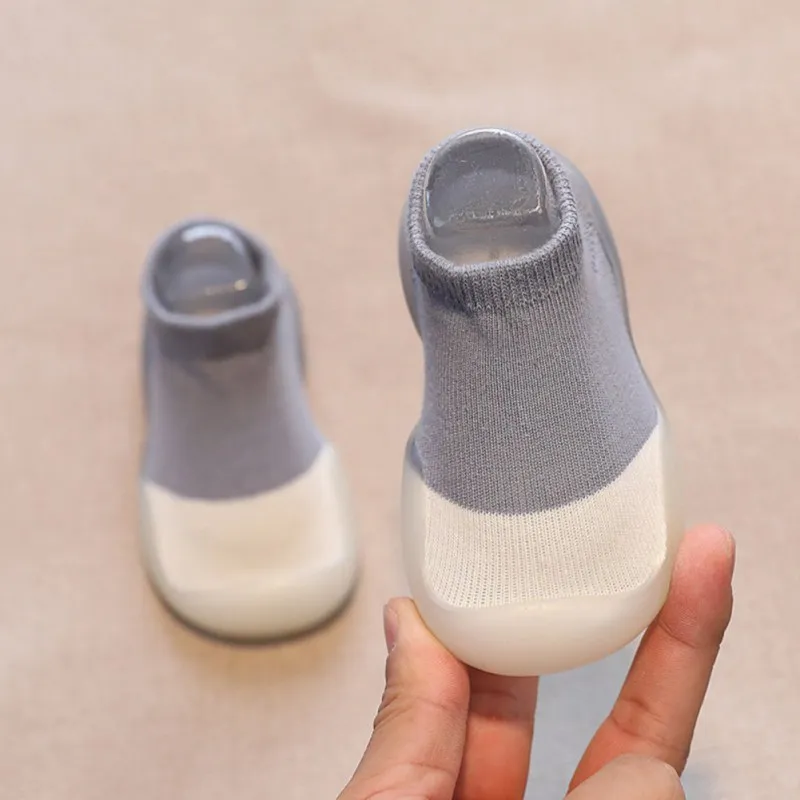 용 실내 양말 신발, 고무 밑창, 미끄럼 방지 신발,   프리워커, 어린이 바닥 양말, 0-4 세 사계절