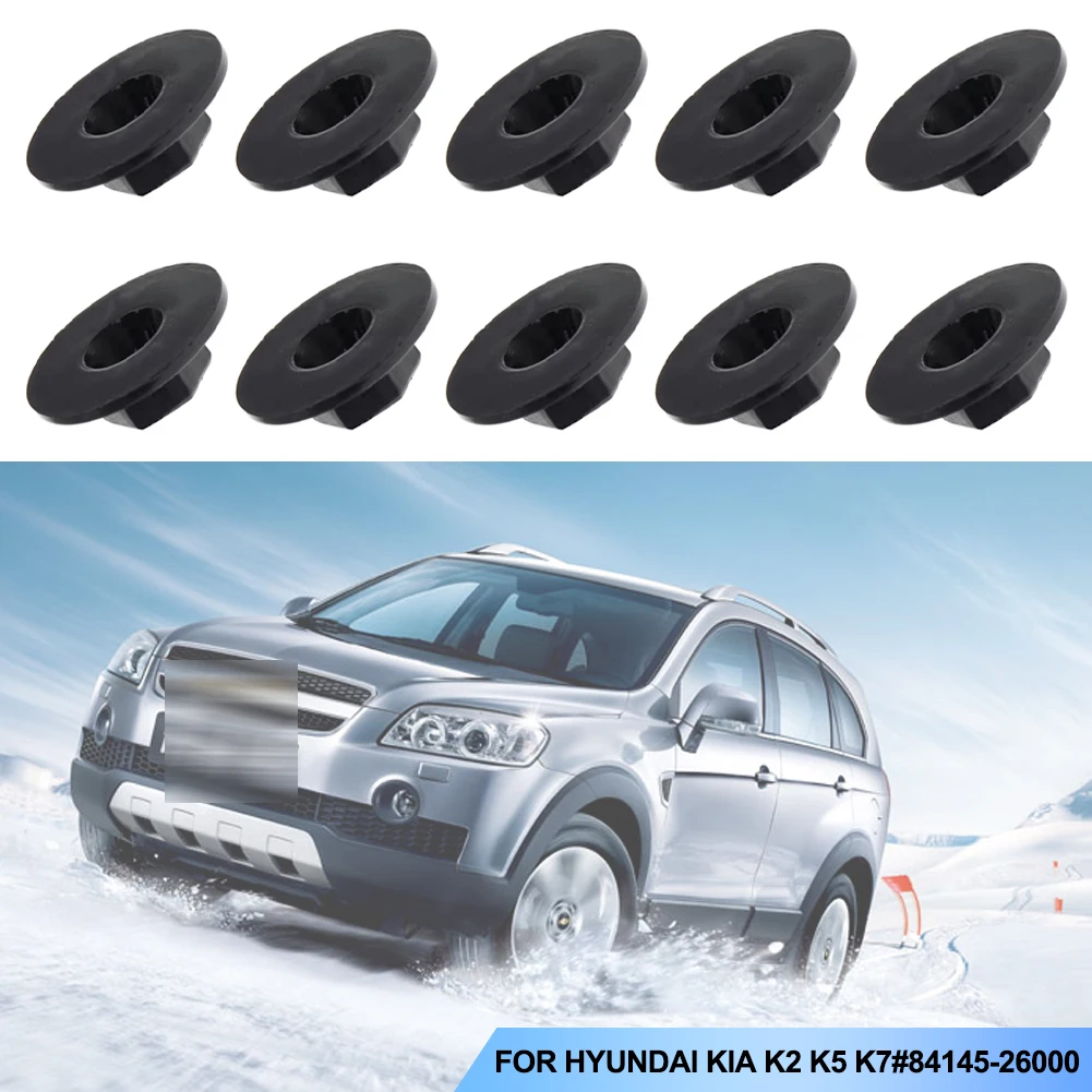10 Dadi In Nylon Per Parafanghi E Paraurti 84145-26000 - Compatibili Con Hyundai E Kia, Misura 14mm