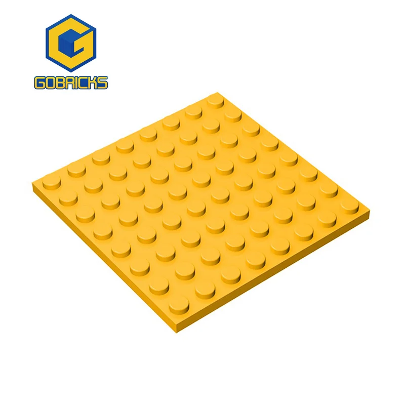Gobricks MOC Plate 8 x 8 Parts Brick Compatible with 41539 Children Toys Freedom Building Blocks Assembles Technical Gift Adult