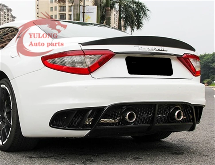 FRP or semi-carbon fiber MC style front bumper rear bumper side skirt fender Exhaust pipe for Maserati Granturismo GT - - Racext 45