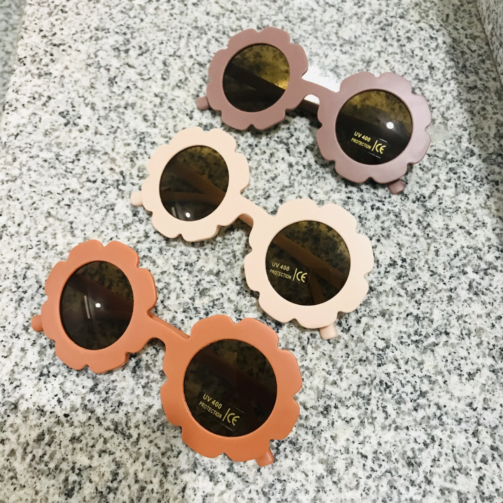 2023 new cute children's frosted glasses color series baby sunglasses - Image 2