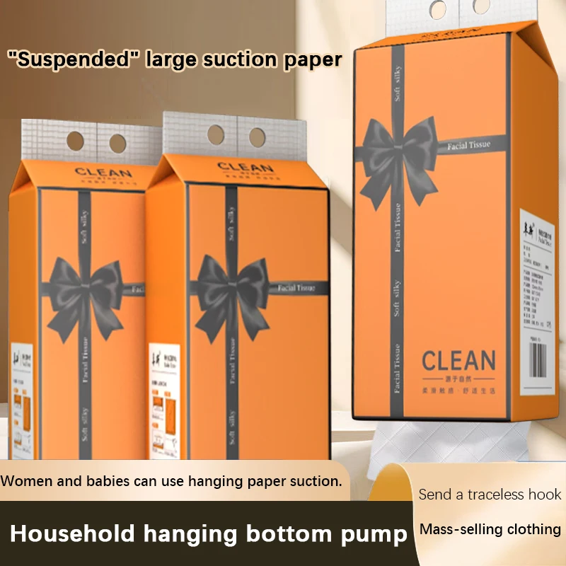 Extra Large Quantity Hanging Bottom Tissue Paper Home Use Toilet Paper Napkin Facial Tissue from Factory