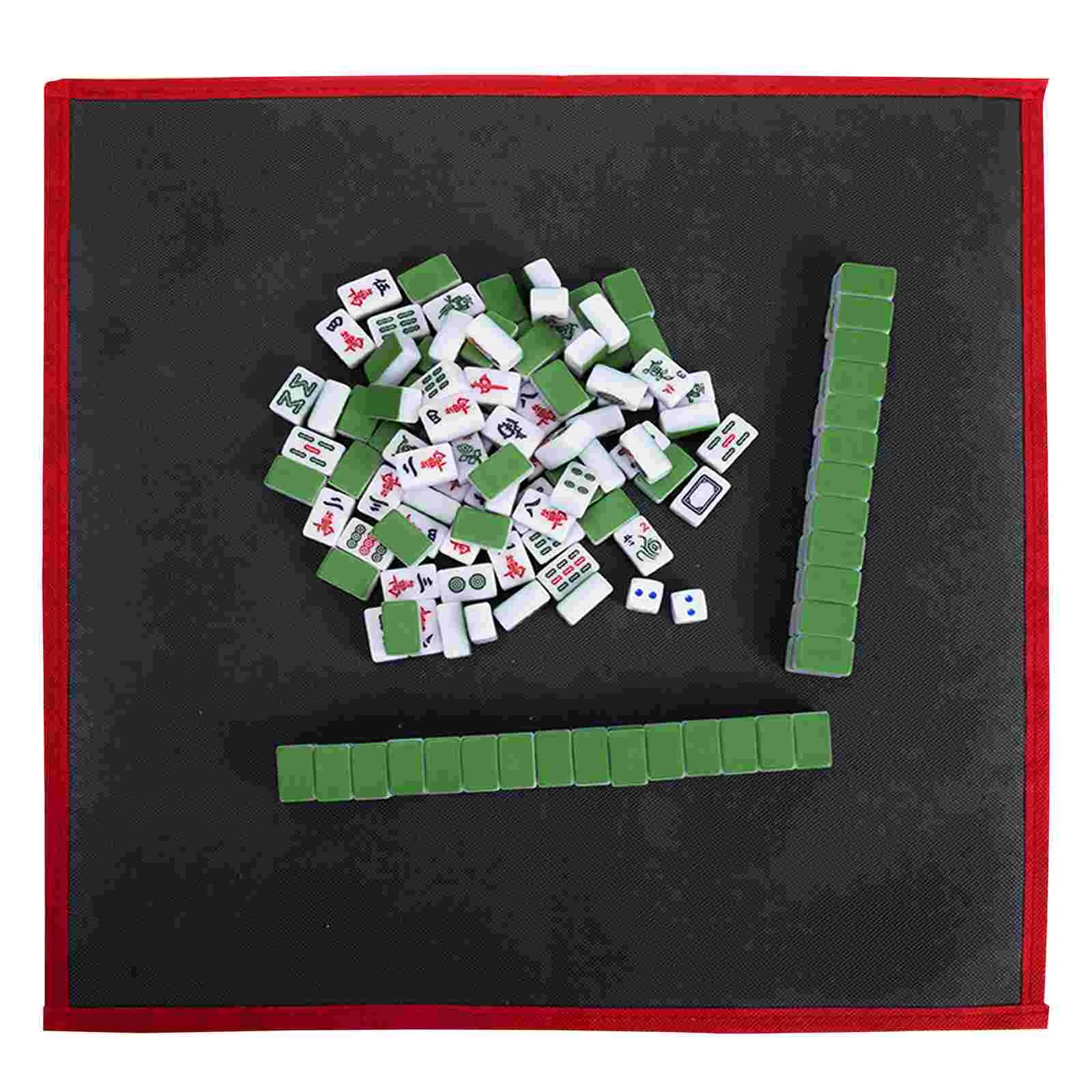 1 conjunto de mahjong americano conjunto mahjong telhas festa jogos de mesa jogos  mahjong jogos de jogo chinês numerado mahjong - AliExpress