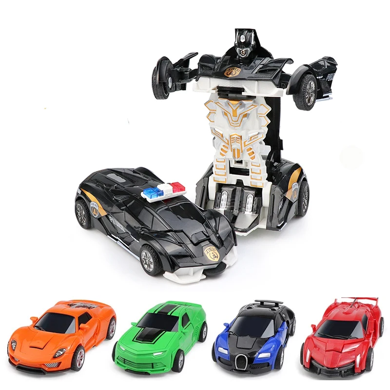 Robot Car Children Toy Transformer Transform Car Robot Action Collision
