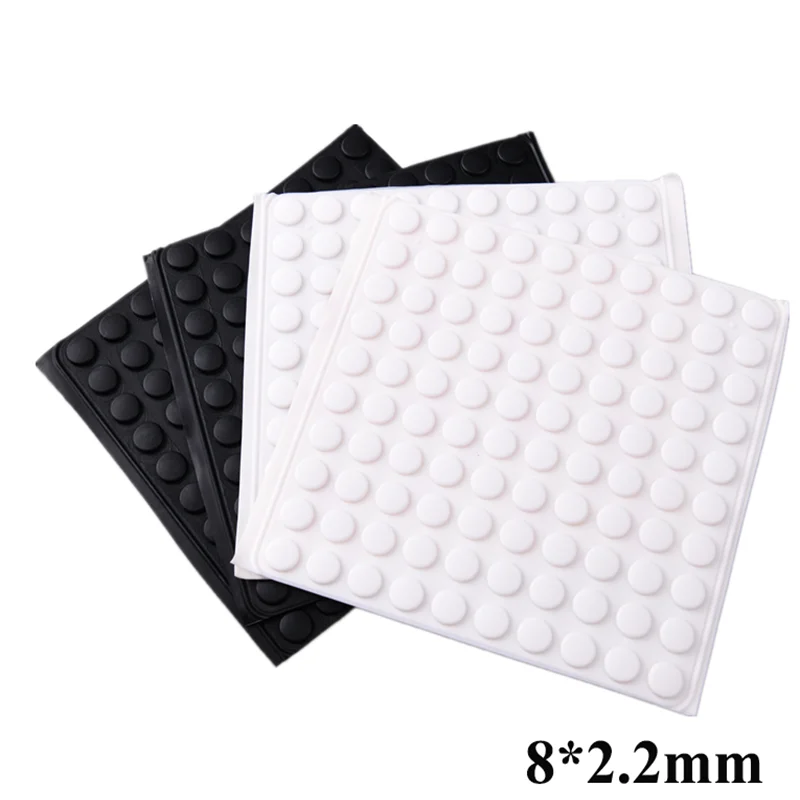 Silicone furniture pads 200Pcs 8x2.2MM protective silicone rubber feet pads laptop cabinet door bumpers furniture foot protector shock absorber rubber furniture pads