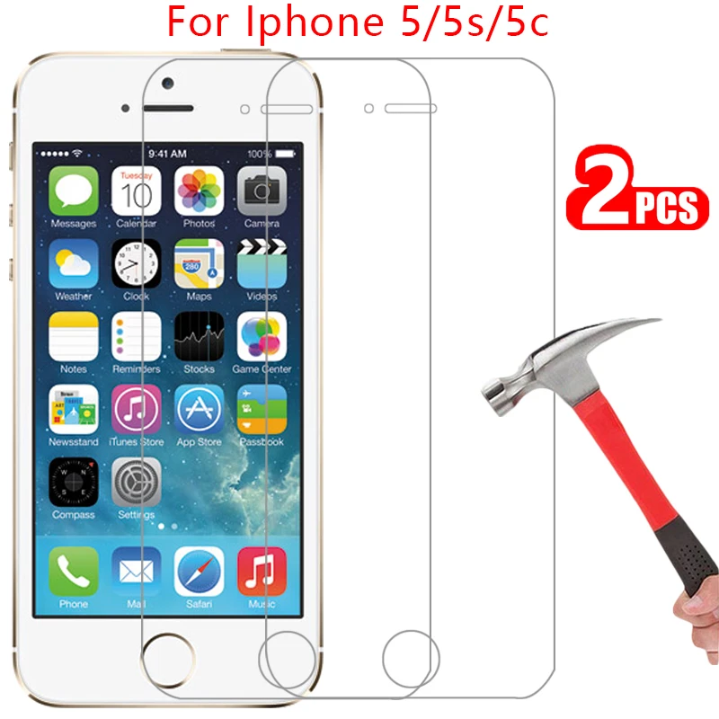 Vetro Temperato Protettivo Per Iphone 5 S 5C 5 S C Protezione Dello Schermo Su Iphone5 Iphone5C S5 C5 Iphones5 Film I Phone Iphon I5