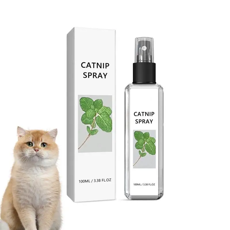 Spray de hierba gatera para gatos, ingredientes saludables, Spray de entrenamiento para gatitos, planta Natural, cuidado de mascotas, Spray líquido calmante para gatos, 100ml