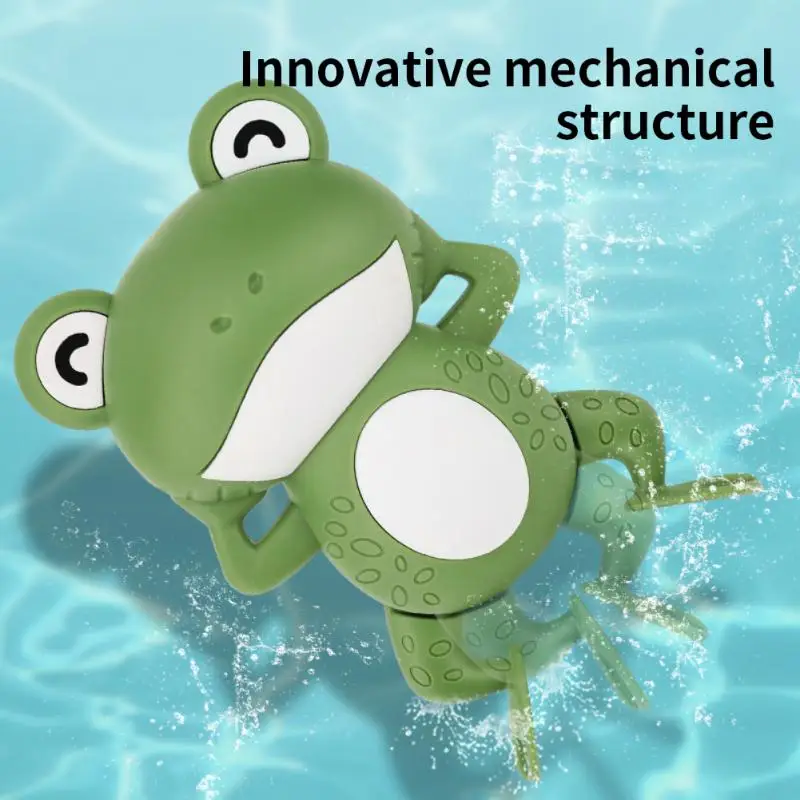New Baby Bath Toys Cartoon Kids Learning Cognition Cute Animal Swimming  Frogs Tortoise Crab Classic Baby Water Toy For Children