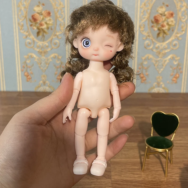 Cute Cartonon 17cm Simulation Doll Toy Mini Princess Doll 1/8 BJD Doll Kids Girls Toy Gift 3
