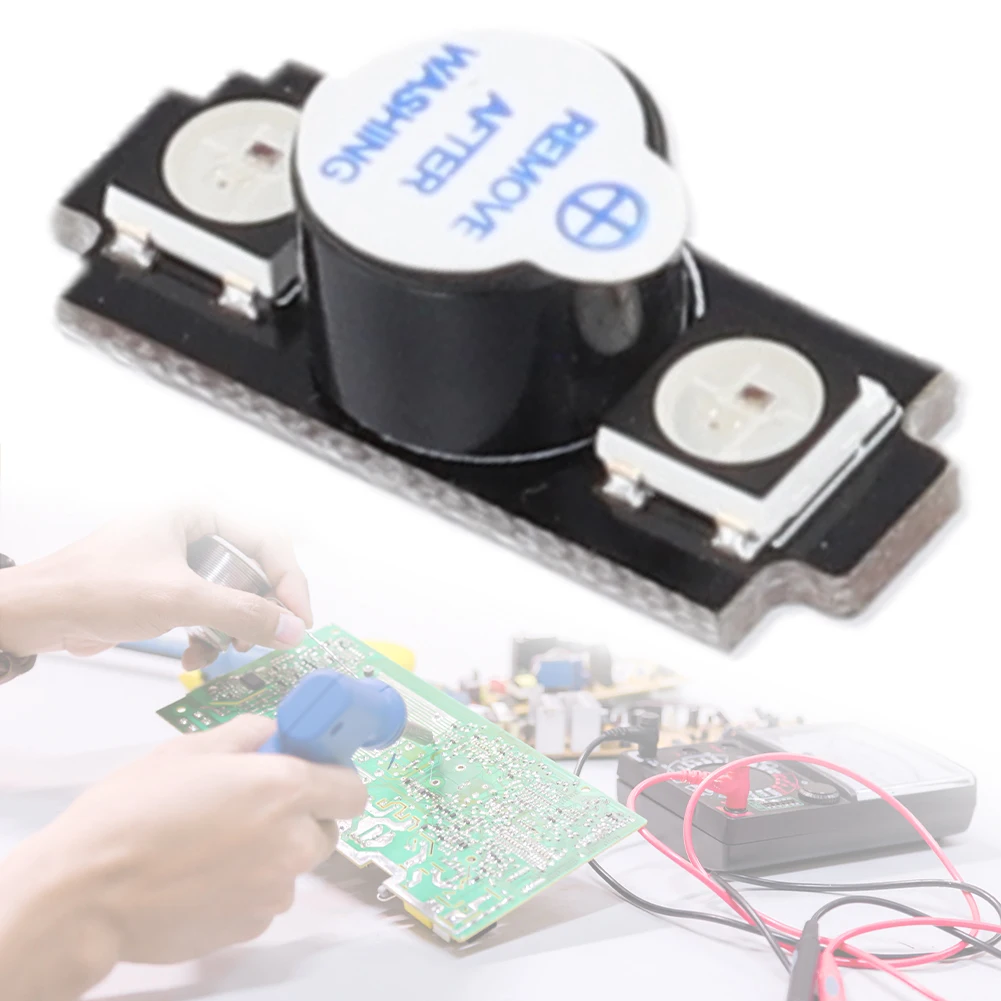 WS2812 5V Active Alarm Buzzer Colorful RGB LED Buzzer Sounder Beep Speaker for RC FPV Freestyle Drones Replacement DIY Parts