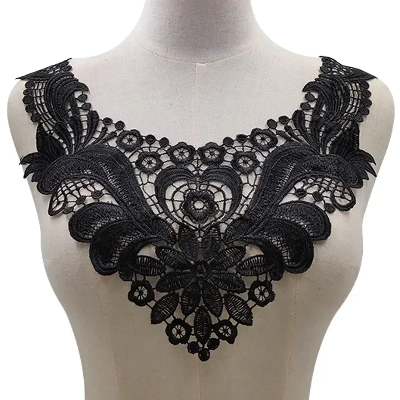 Beautiful Lace Collars European Style Floral Embroidery Decorative Collar Woman's Garment Accessories