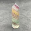 Natural Stone Fluorite Tower Polished Quartz Crystal Wand Point Reiki Healing Gift Room Colorful Decor Obelisk 3