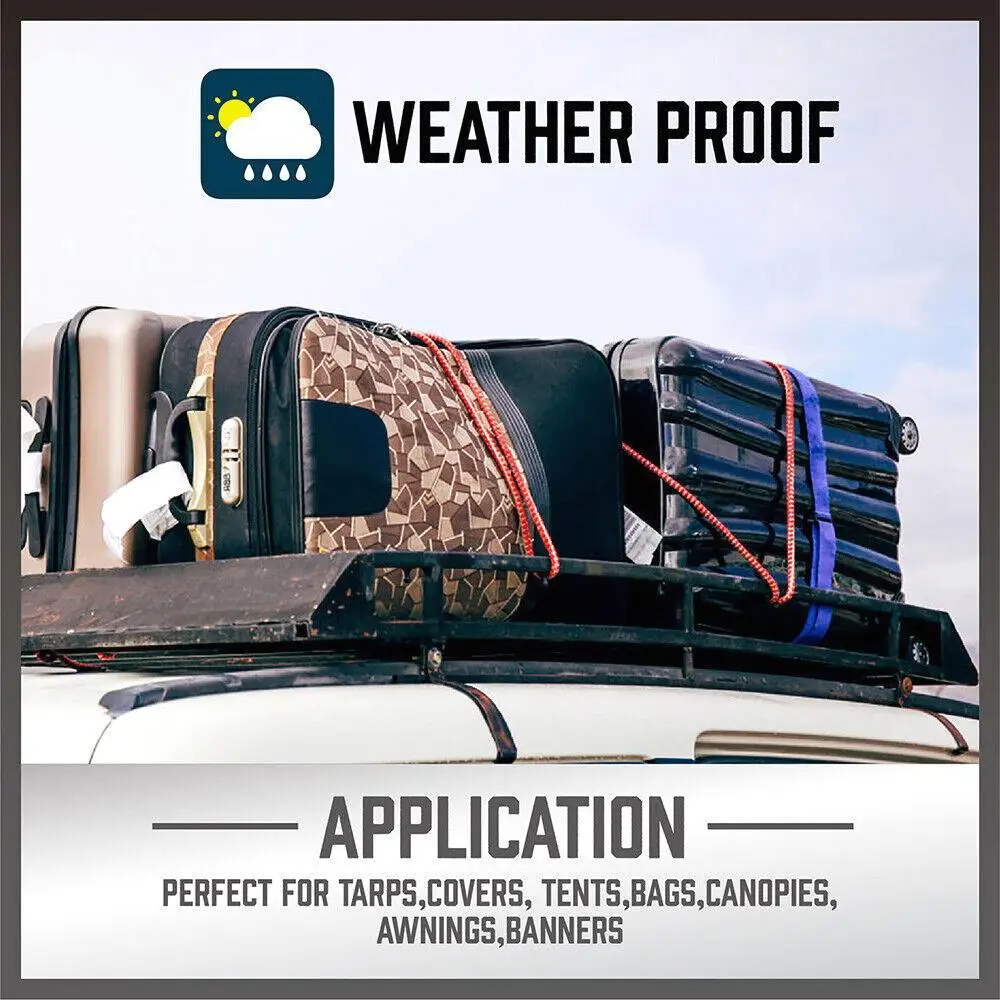 30-Piece Premium Bungee for Cord Assortment Includes 10&rdquo; to 40&rdquo; Bungee Cords, Canopy Ties & Tarp Clips