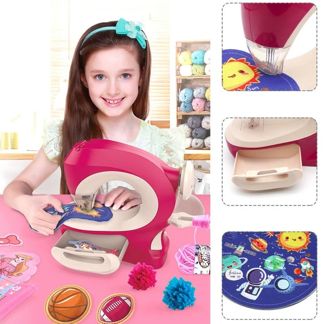 Sewing Machine Toys For Kids Simulation Sewing Machine Mini Gift Simple  Operation Children Educational Interactive Cloth Needlew - AliExpress