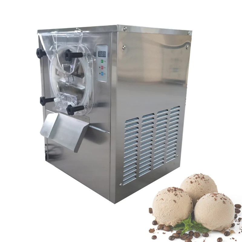 

Hard Ice Cream Machine Commercial 1400W Big Power Stainless Steel Table Sorbet Freezer Home Haagen-Dazs Gelato Maker