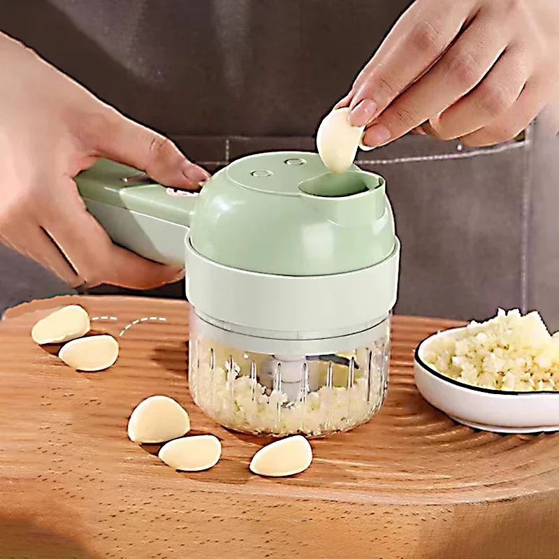 Multifunctional Electric Vegetable Chopper, Convenient Gadget for Home Kitchen, Fruit, Vegetable and Meat Chopping Tools for food processor