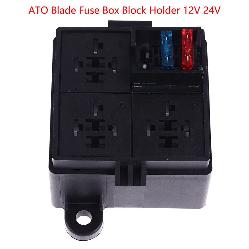 Fuse Holder Fuse Box Holder 4Way for Auto Car Truck 12V 24V