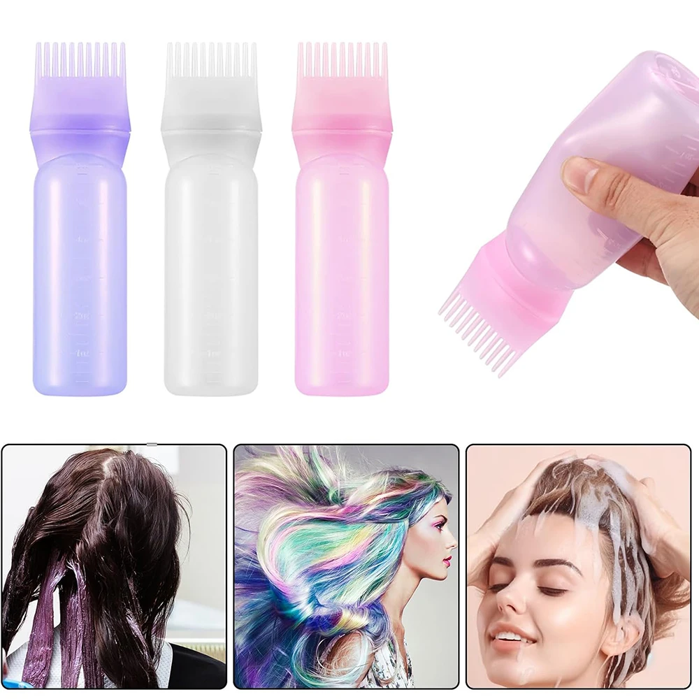 26Pcs Set Hair Dye Applicator Bottle Comb Tooth Bottle Hair Color Cream Shampoo Bottle Barber Store Home Hairdressing Tools