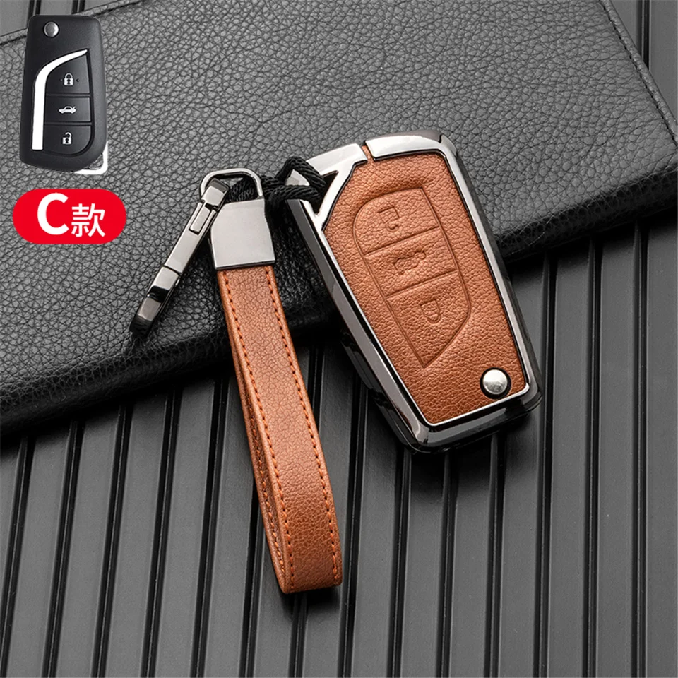 Cover per chiave/telecomando per toyota highlander rav4 izoa chr levin camry corolla reiz 2010 2011 2012 2013 2014 2015 2016 2017 2018 cover - Sfe34b1c70e3044b2957c4b303091b06bw