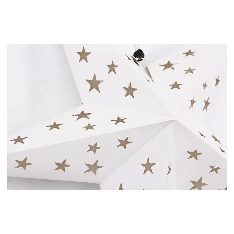 New Christmas Paper Five-star Home Decore Pendant Christmas Star Decoration Three-dimensional Laser Five-pointed Star