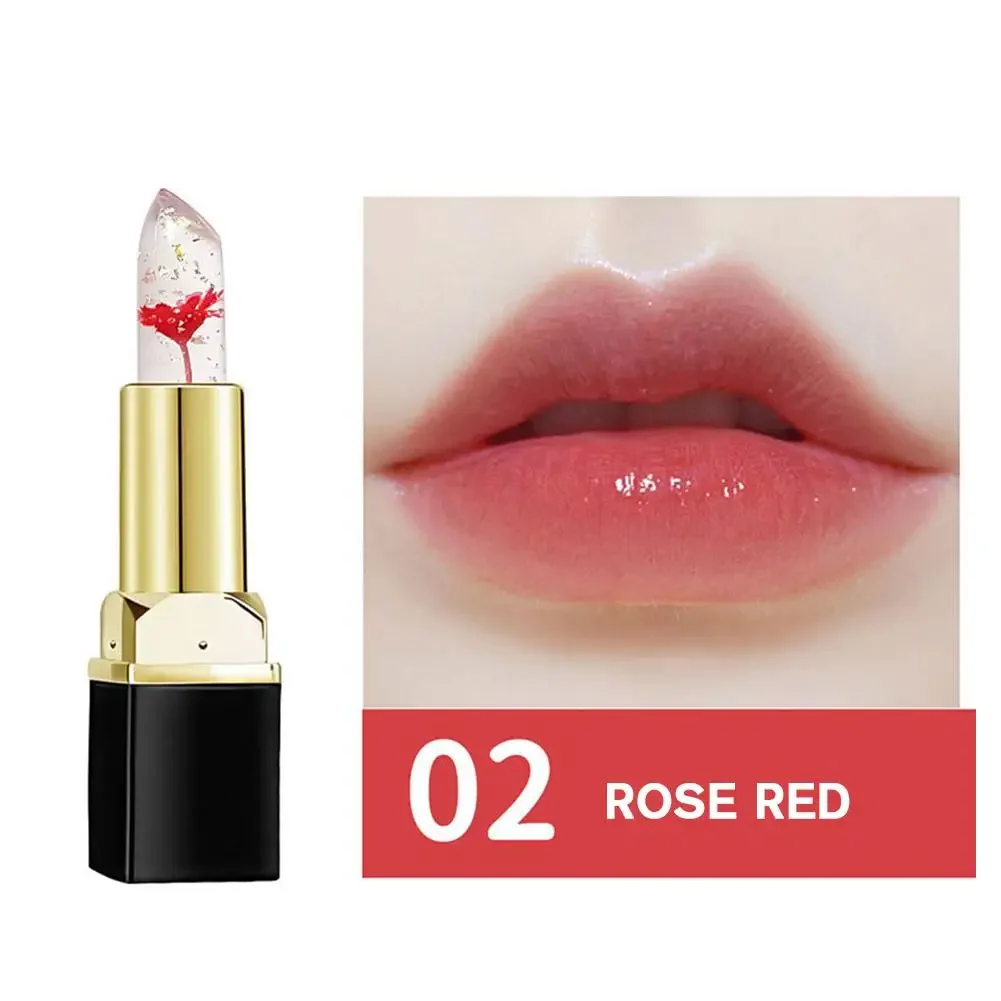 Magic Flower Jelly Lipstick Long Lasting Moisturizes Changing To Lip Stick Sticking Color Fading Cup Makeup Nourishes Not L8K5