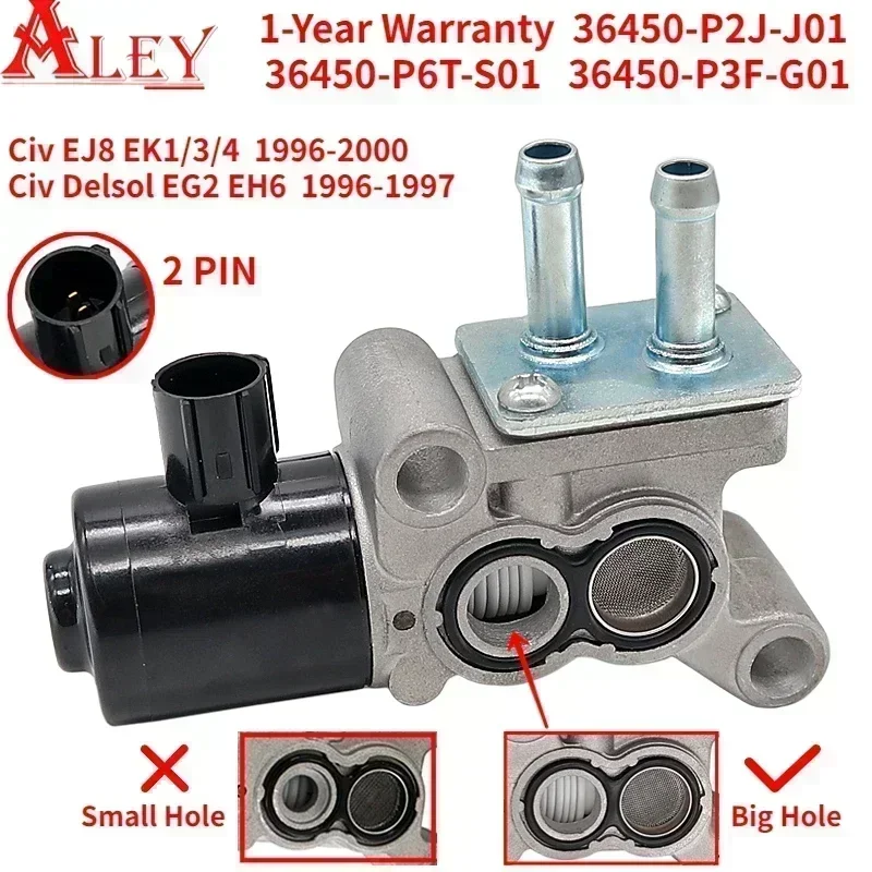 Original 138200 0640 36450-P2J-J01 36450-P6T-S01 36450-P3F-G01 Idle Air Control Valve For Honda Civic EJ8 EK1 EK3 EK4 EG2 EH6 96 pneumatic air valve