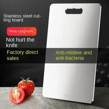 Tagliere in acciaio inossidabile Tagliere addensato antibatterico e antimuffa Accessori da cucina a doppia faccia 1