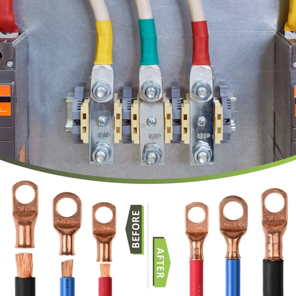 IWISS HX-50B Cable Lug Crimping Tool For Heavy Duty Wire Lugs,battery Terminals,copper Lugs Awg 8-1/0 Crimper Plier Clamp Tool 6