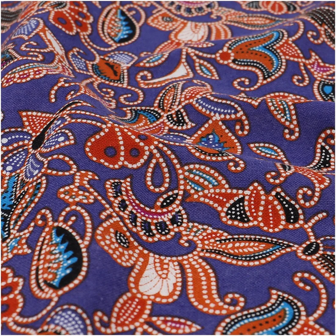 Ethnic style cotton linen printed fabric 145x50cm for handmade DIY clothing tablecloth decoration