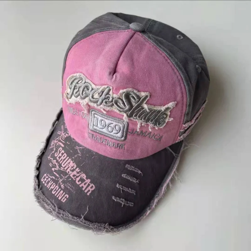 Vintage Baseball Caps Women 90s Indie Aesthetic Fairy Grunge Sport Visors Cap Sun Hat Korean Fashion Kpop Y2k Accessories
