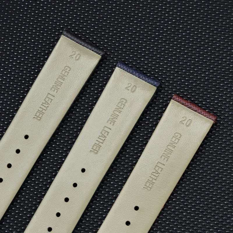 Premium Genuine Cowhide Leather Watch Band - Elegant Universal Strap