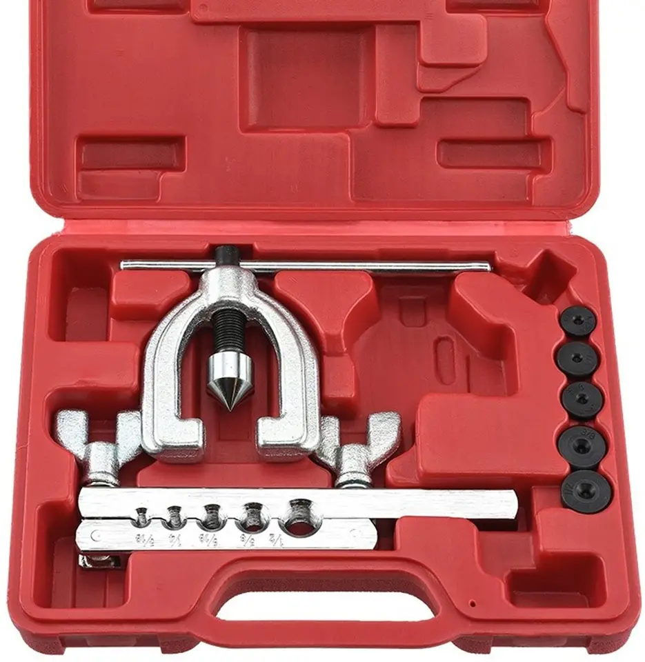 Kit d'outils d'évasement pour tuyau en plastique cuivre et aluminium, coupe- tube, cliquet, vélo, outils de réparation de voiture - AliExpress
