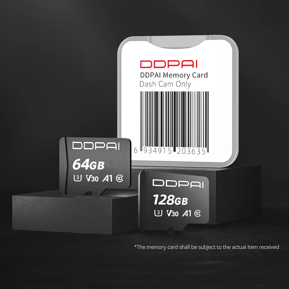 Tarjeta de memoria DDPAI 64GB 128GB 256GB 512GB tarjeta SD Clase 10 para DDPAI Dash Cam cámara de coche adaptadores DVR de coche
