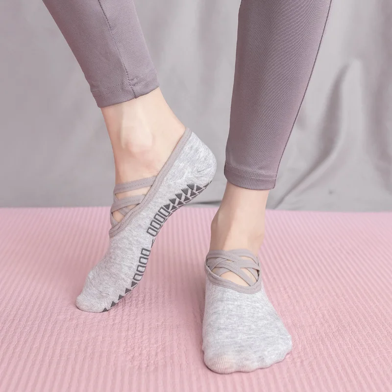 Yoga Pivot Barre Socks Cotton Silicone Non-slip Women High Quality Pilates  Grip No-Show Socks
