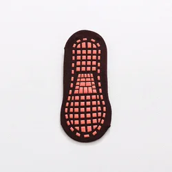 Anti-Slip Elastic Cotton Trampoline Socks - Adults (Coffee)