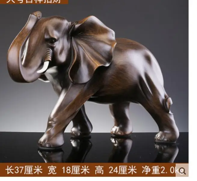 

37-50CM Big Folk elephant Zodiac gifts Lucky Elephant ornaments s resin housewarming opening office room decorroom Art