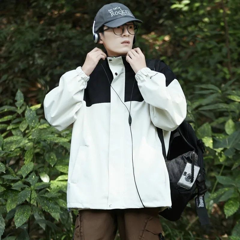 

2023 куртка-бомбер мужская ветровка на молнии пальто весна осень Повседневная Рабочая куртка модная уличная куртка Приключения