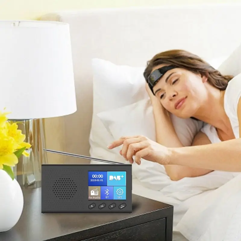 Receptor Dab Portátil Rádio fm Compatível com Bluetooth 4.2 Leitor de Música 35 mm - Image 6